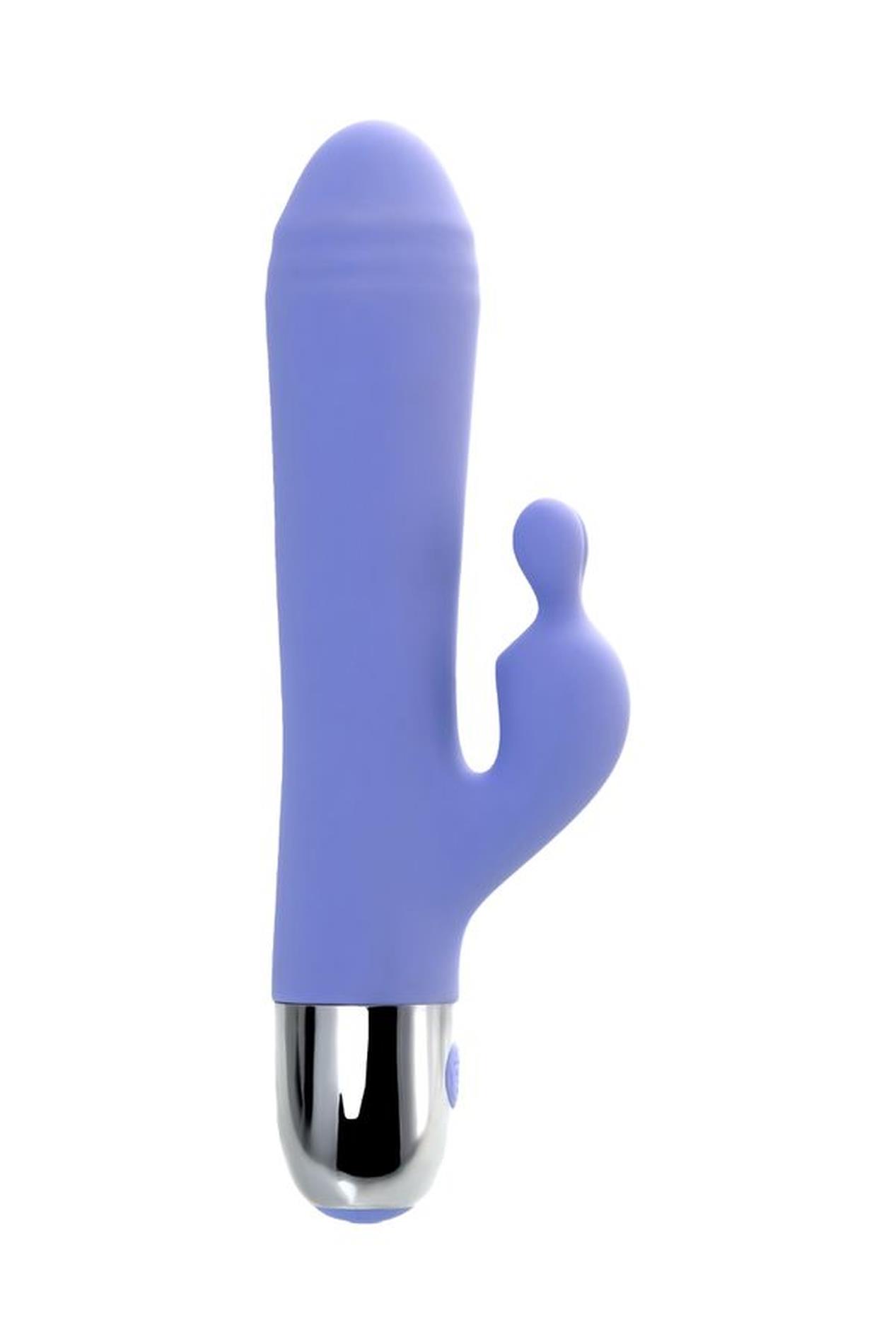 Vibrator With Clitoral Stimulation Flovetta Crocus, Silicone, Purple, 17.5
