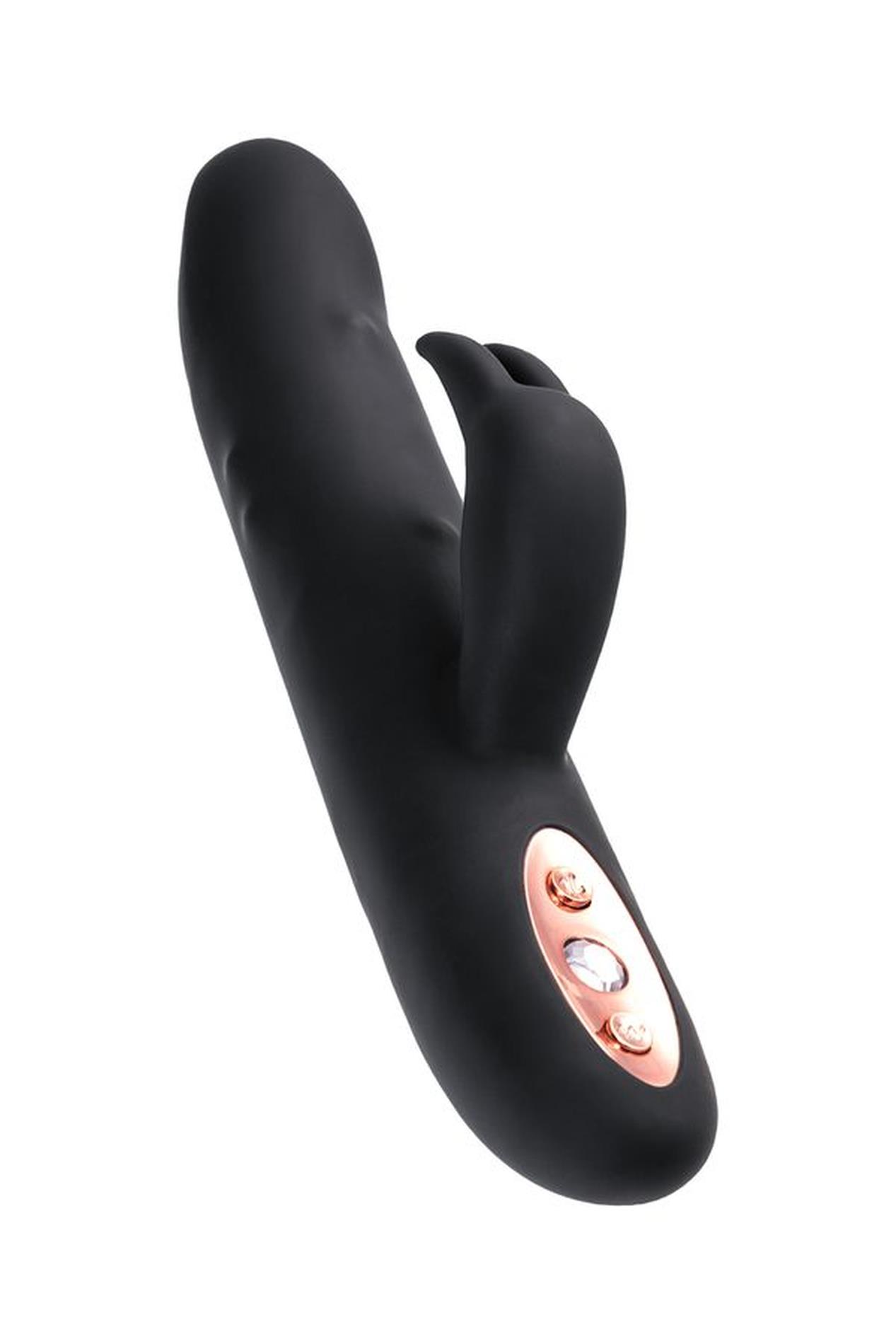 Unrealistic Waname D-Splash Hail Vibrator, Silicone, Black, 23.8 Cm