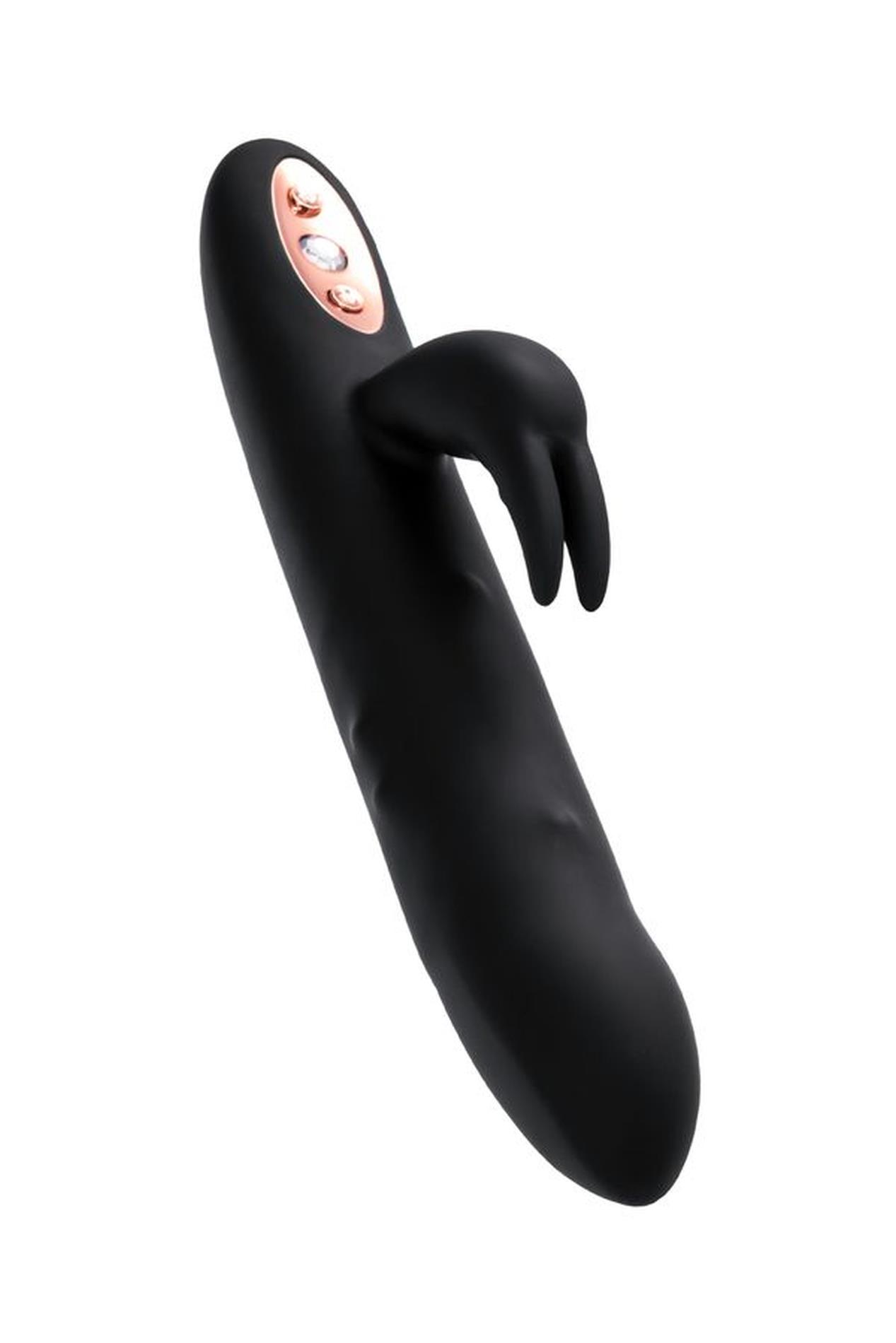 Unrealistic Waname D-Splash Hail Vibrator, Silicone, Black, 23.8 Cm