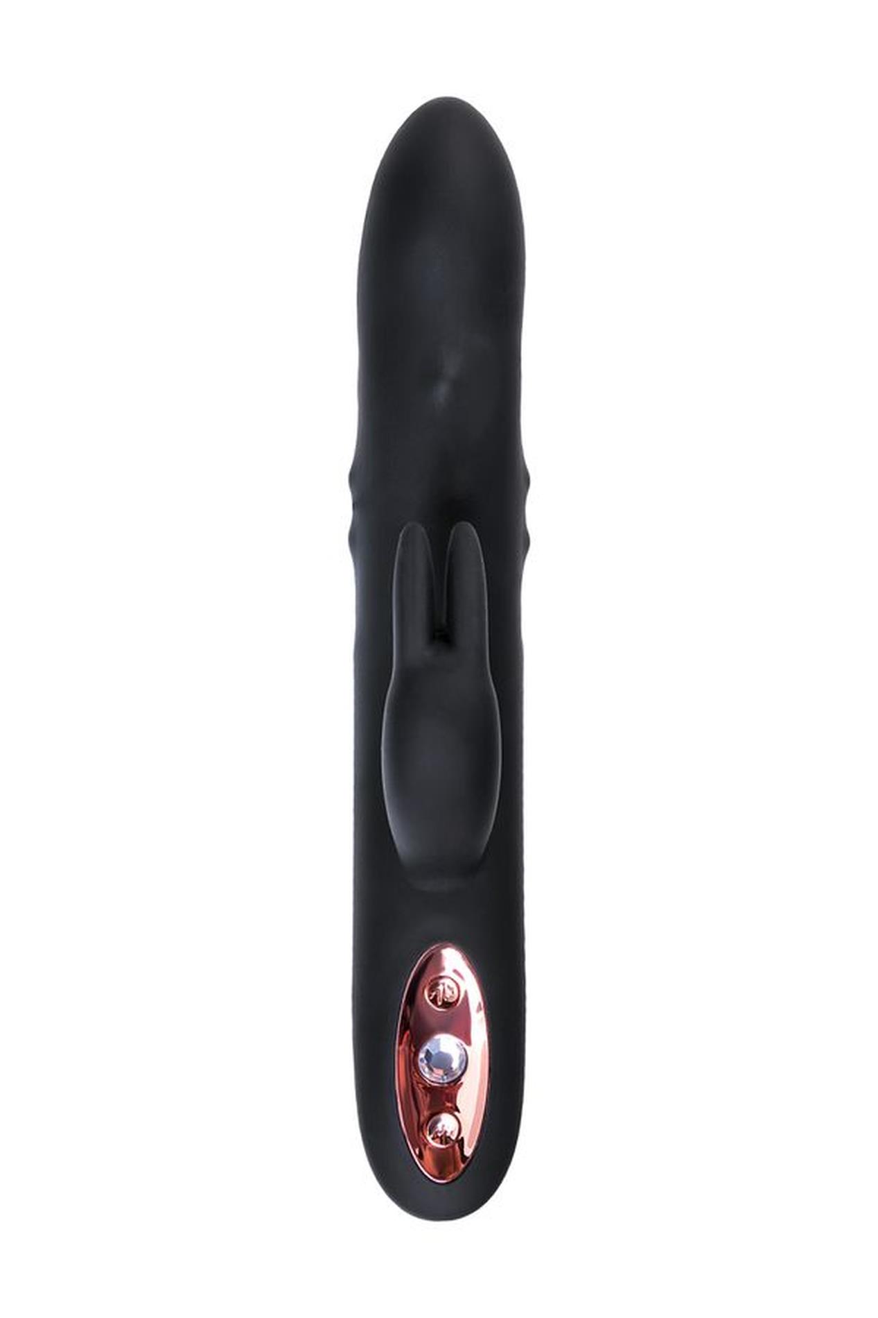 Unrealistic Waname D-Splash Hail Vibrator, Silicone, Black, 23.8 Cm