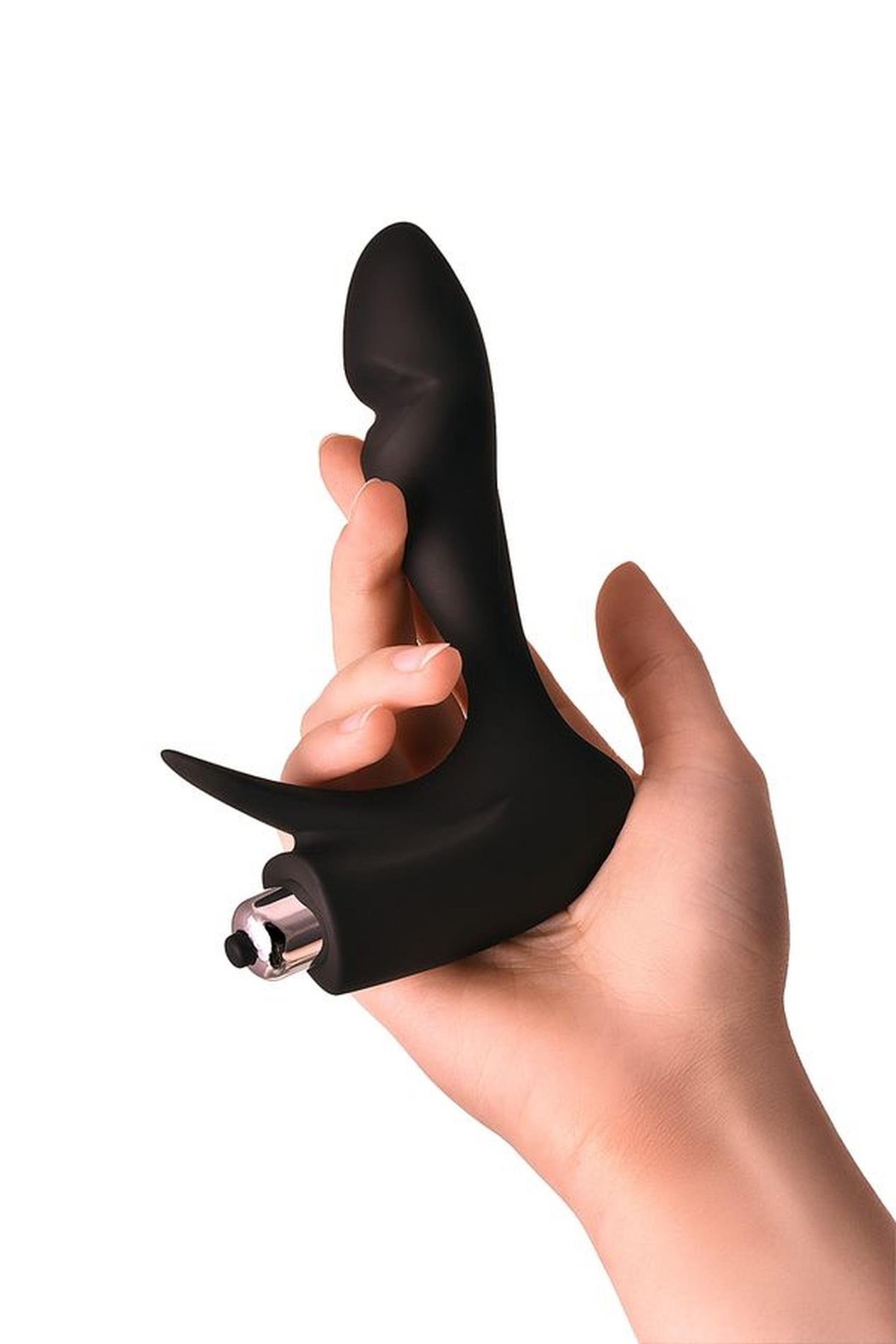 Erotist First Prostate Stimulator, Silicone, Black, 14.4 Cm