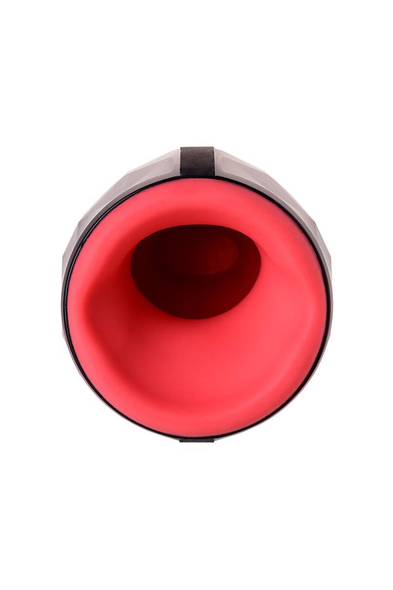 Erotist Magma; Rechargeable Masturbator With Heating, Silicone, Black, 12