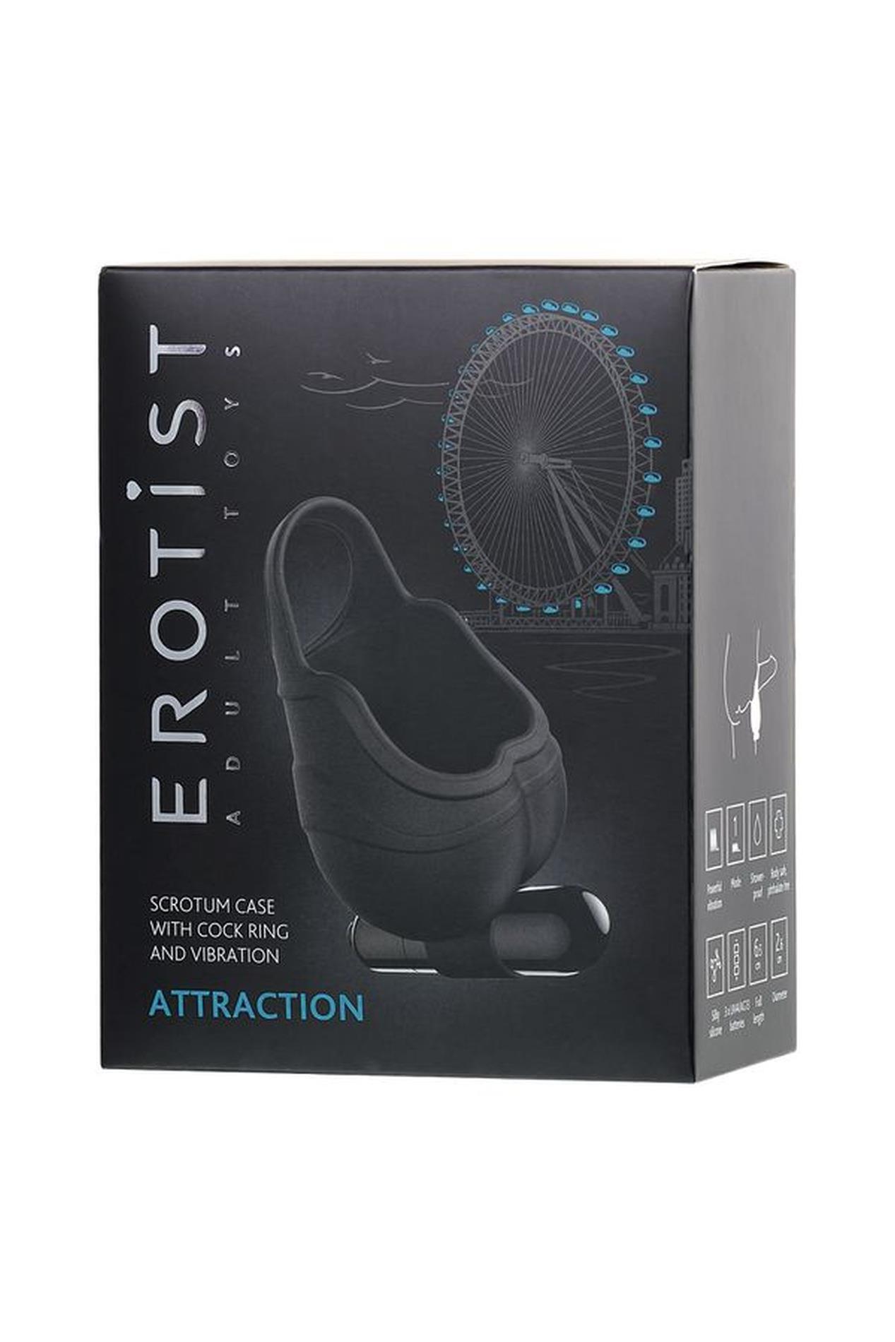Erotist Scrotum Cover With An Erection Ring And Vibration Attraction,