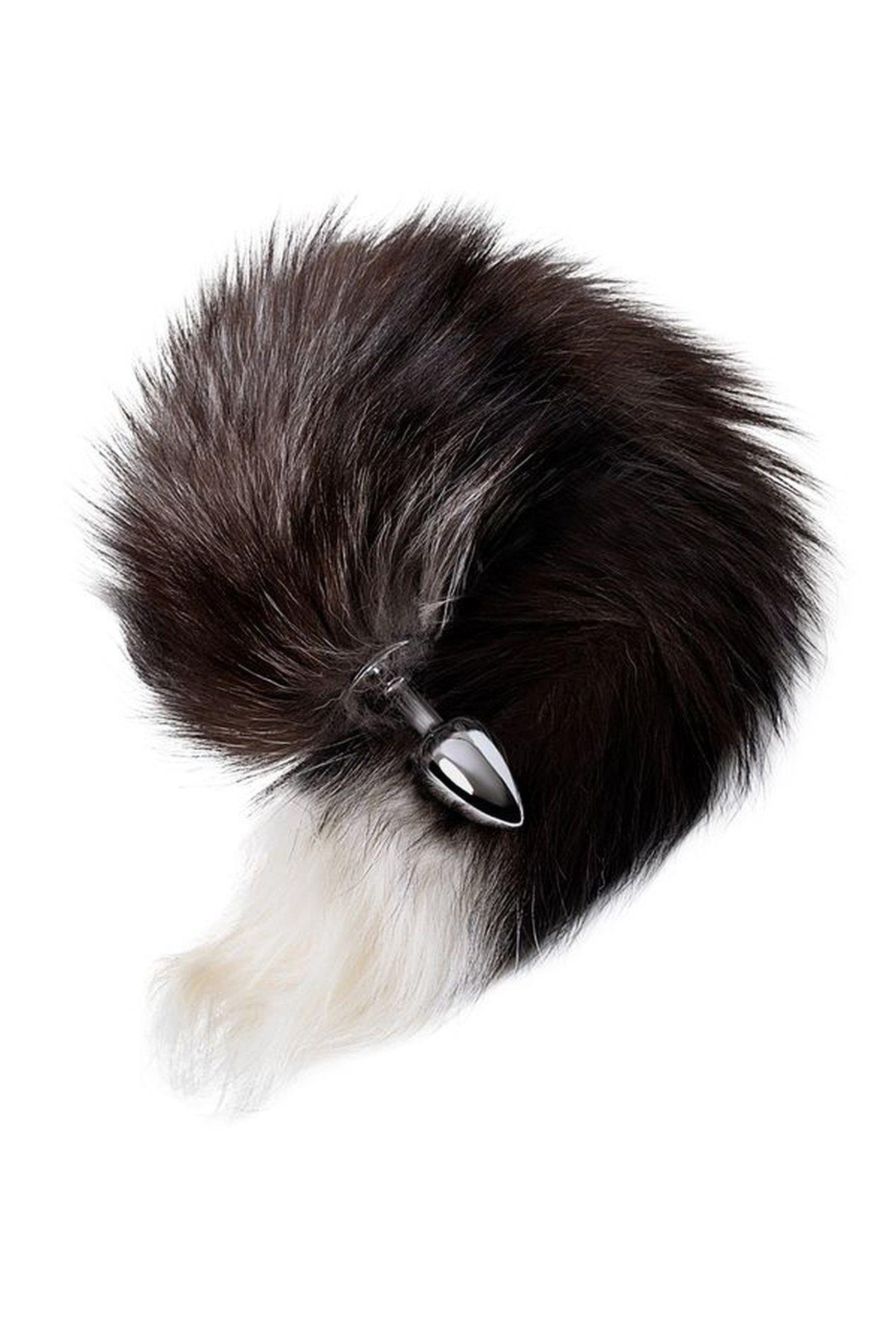 Silver Anal Plug With A Fox Tail