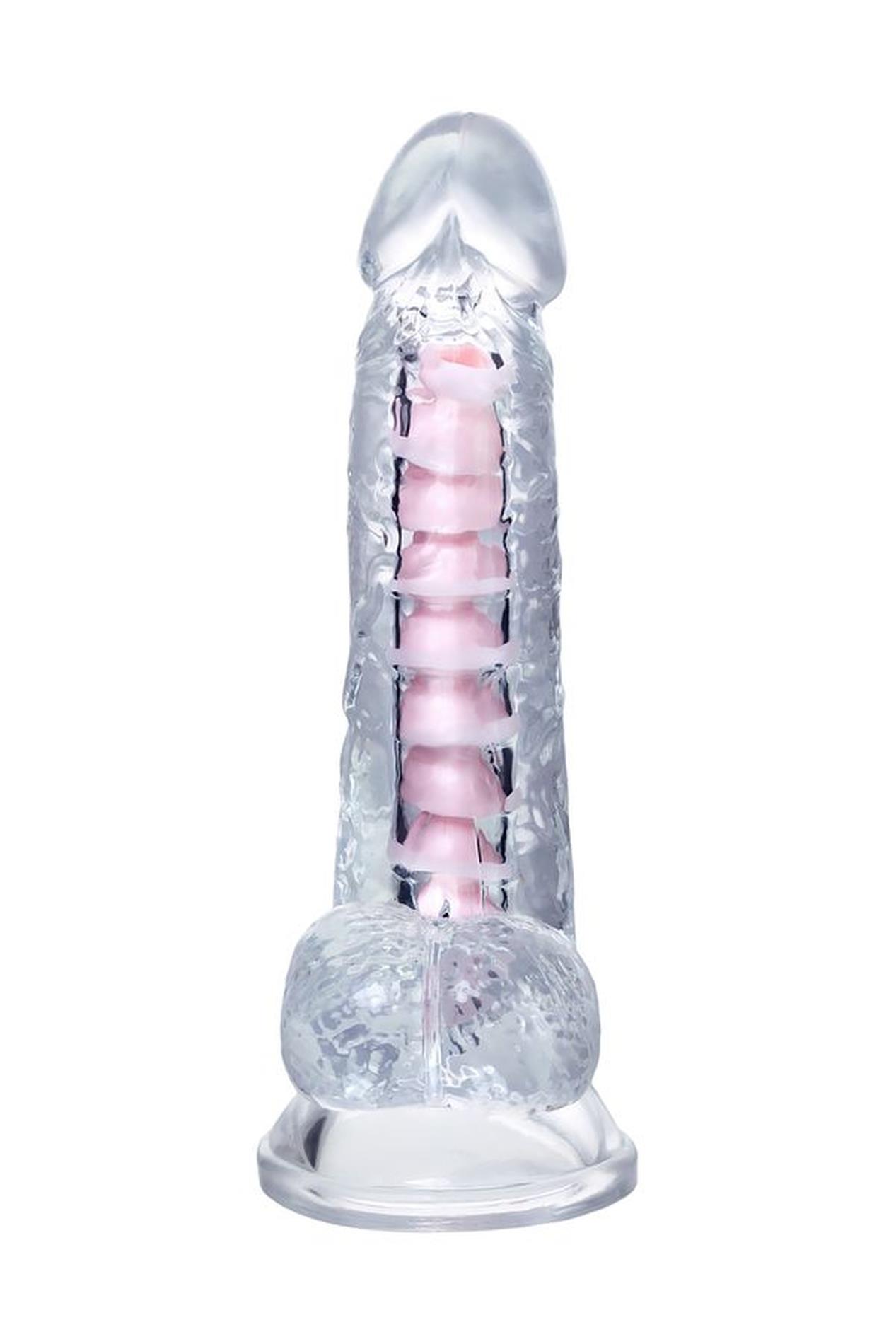 Flexible Dildo A-Toys Paret, Transparent, 18 Cm