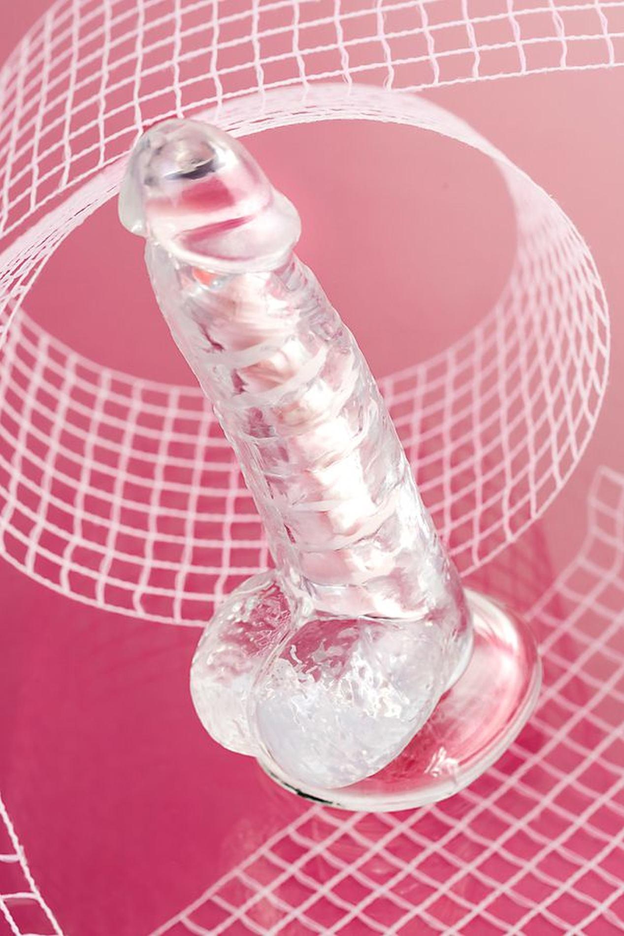 Flexible Dildo A-Toys Paret, Transparent, 18 Cm