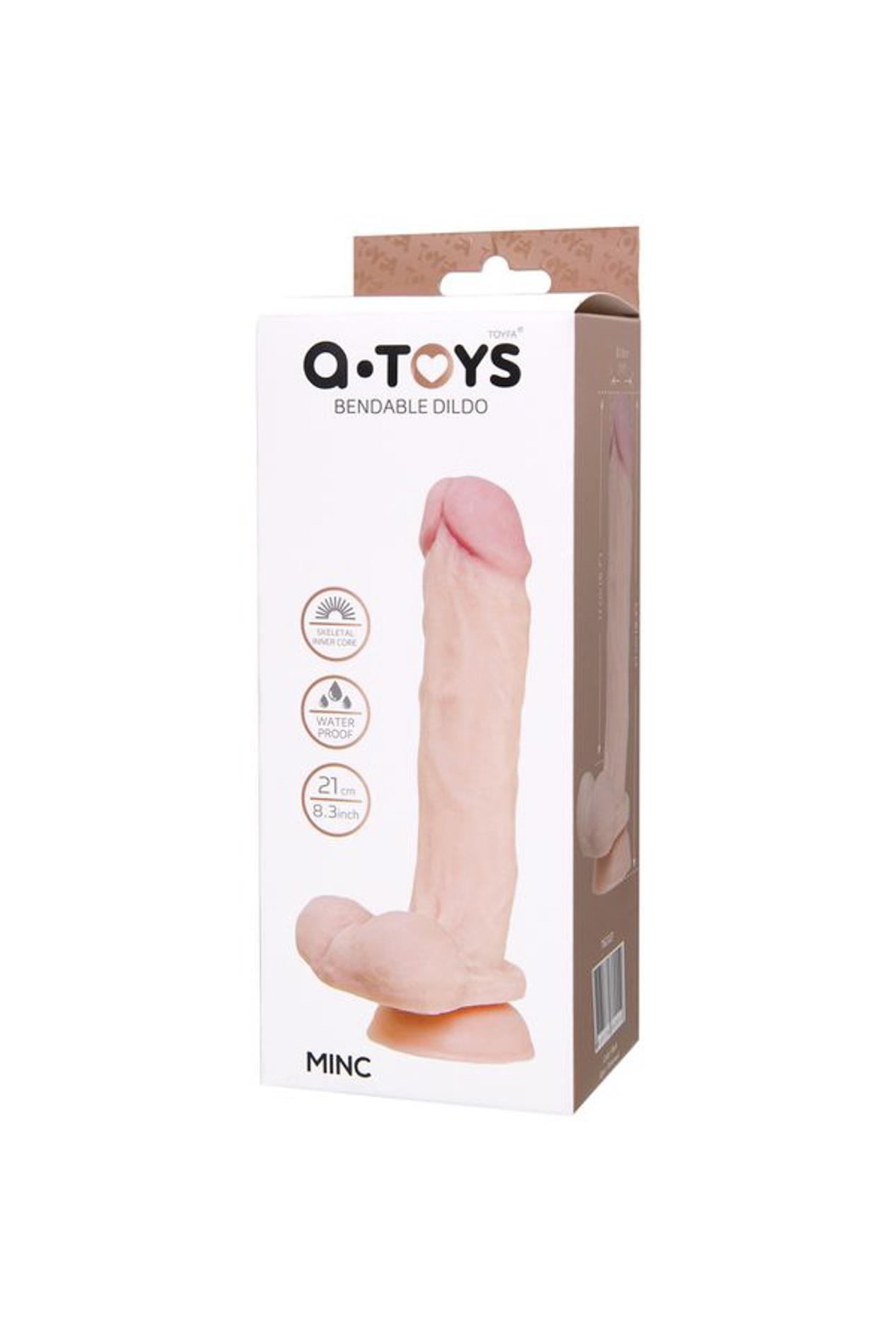 Dildo A-Toys By Toyfa Minc, Tpe, 21 Cm