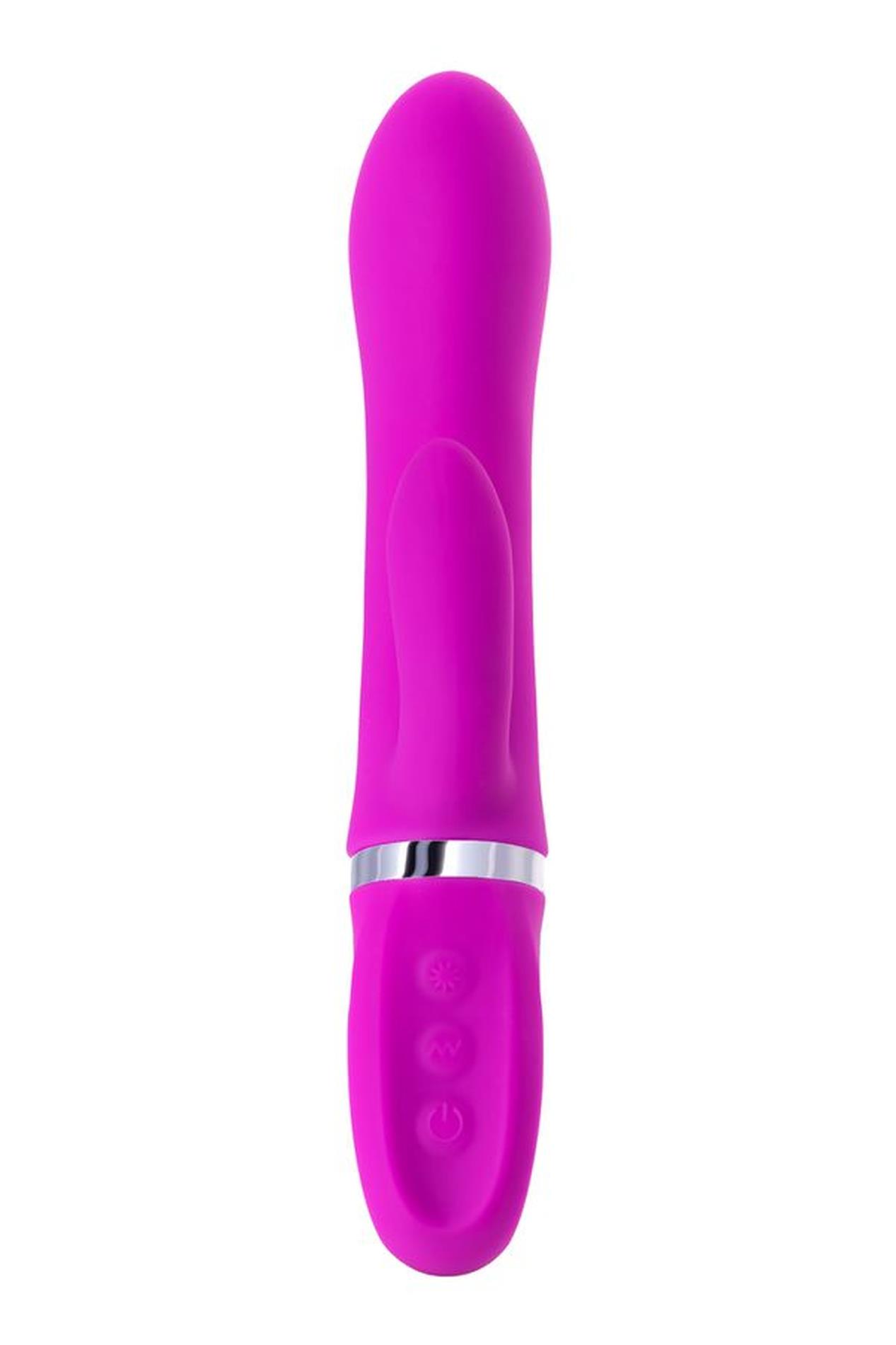 Jos Joly, Vibrator With Clitoral Stimulator With Wow Mode, Silicone,