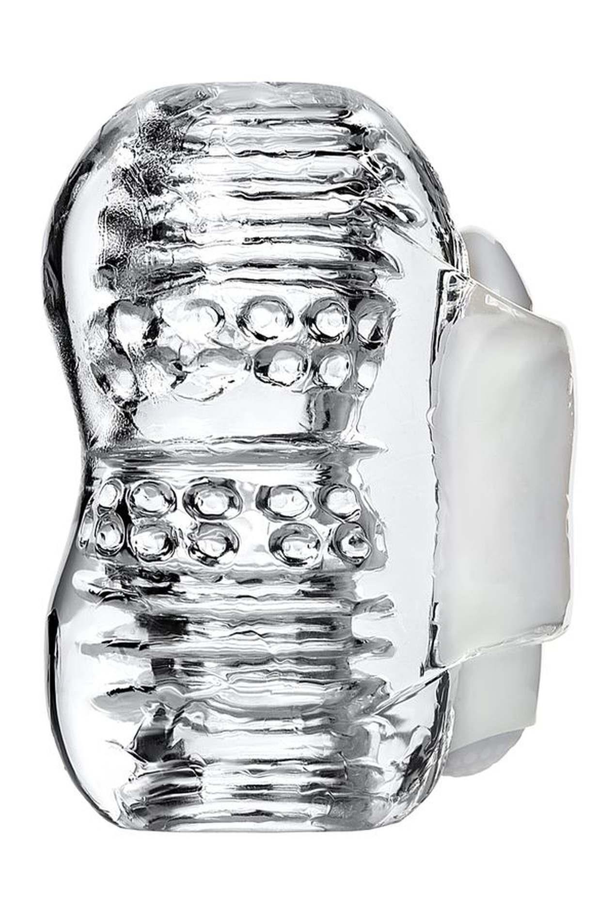 Lingam Khani, Vibrating Masturbator, Tpe, Transparent, 9 Cm