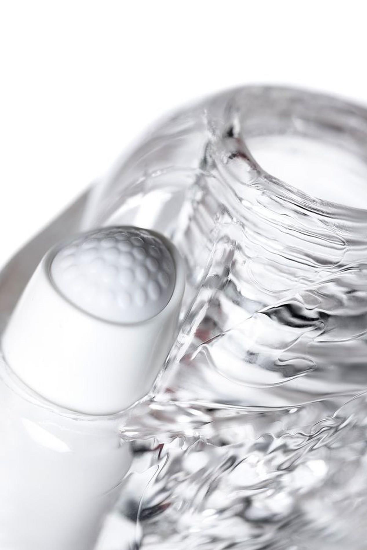 Lingam Khani, Vibrating Masturbator, Tpe, Transparent, 9 Cm