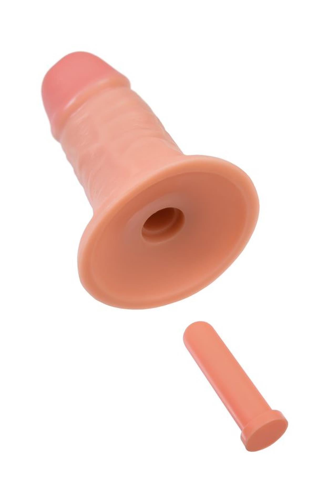 Realistic Dildo Caliber 14/6 , Pvc, Flesh,  Length 14Cm, Diameter 6Cm