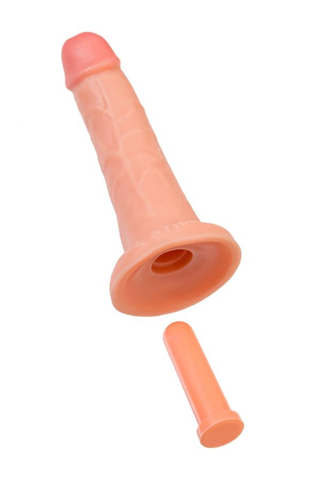 Realistic Dildo Caliber 20/4 , Pvc, Flesh,  Length 20Cm, Diameter 4Cm