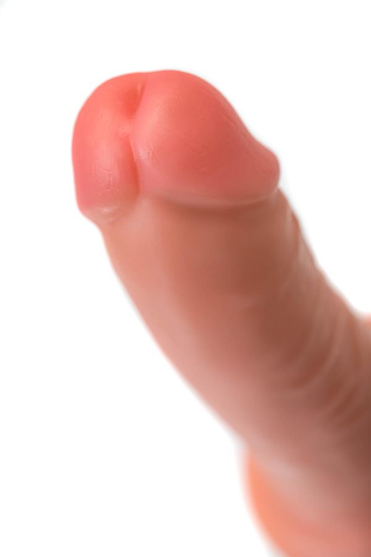 Realistic Dildo Caliber 20/4 , Pvc, Flesh,  Length 20Cm, Diameter 4Cm