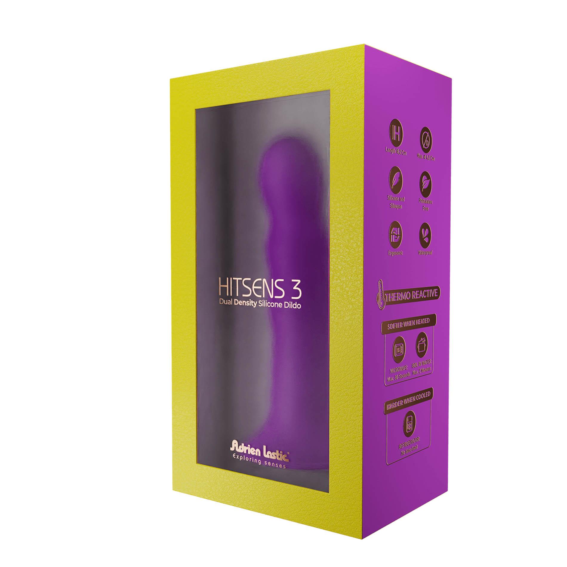 Dildo-Ad.hitsens 3 (7"") Purple