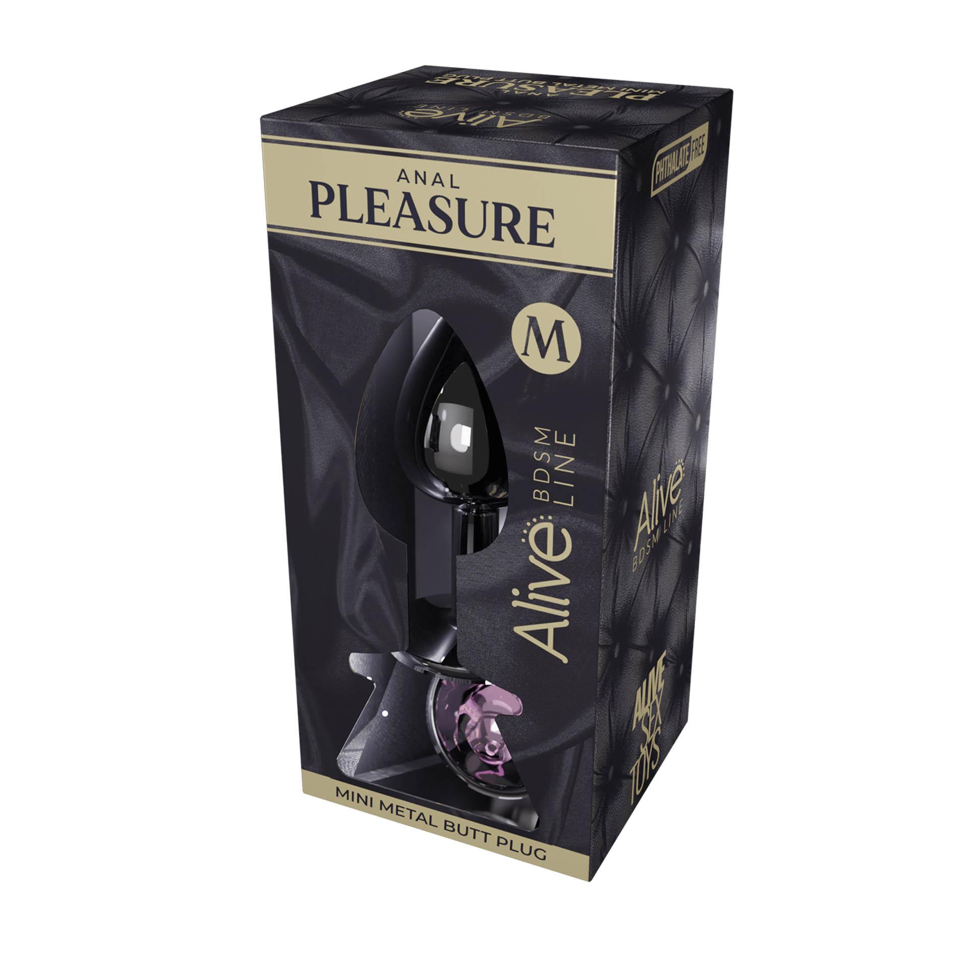 Mini Metal Butt Plug M Pink