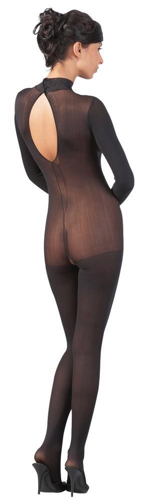 Catsuit With Lace Collar S/M
