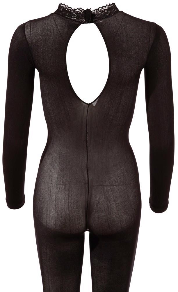 Catsuit With Lace Collar M/L