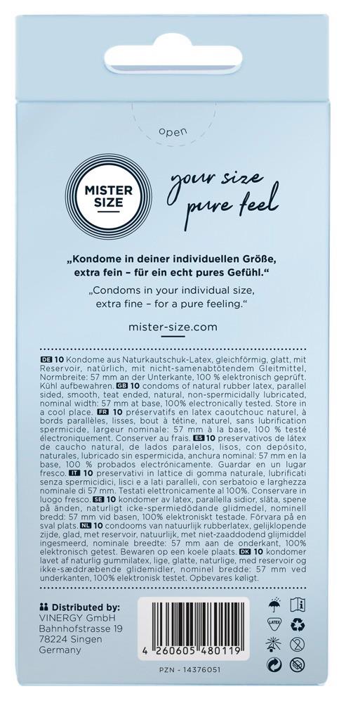 Mister Size 57Mm Pack Of 10