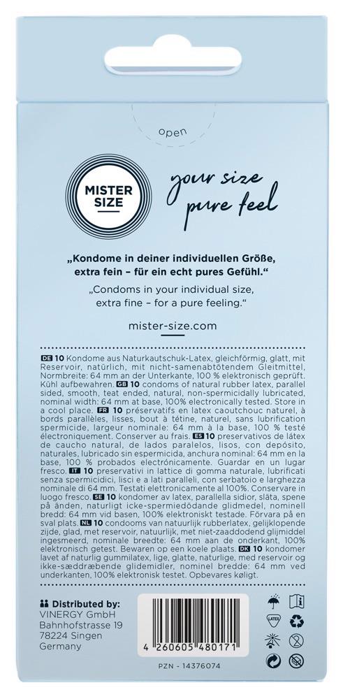 Mister Size 64Mm Pack Of 10