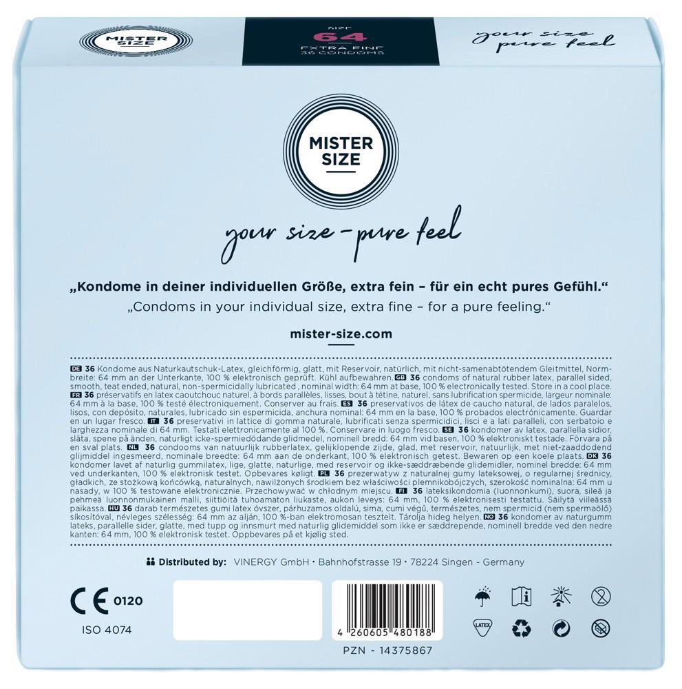 Mister Size 64Mm Pack Of 36