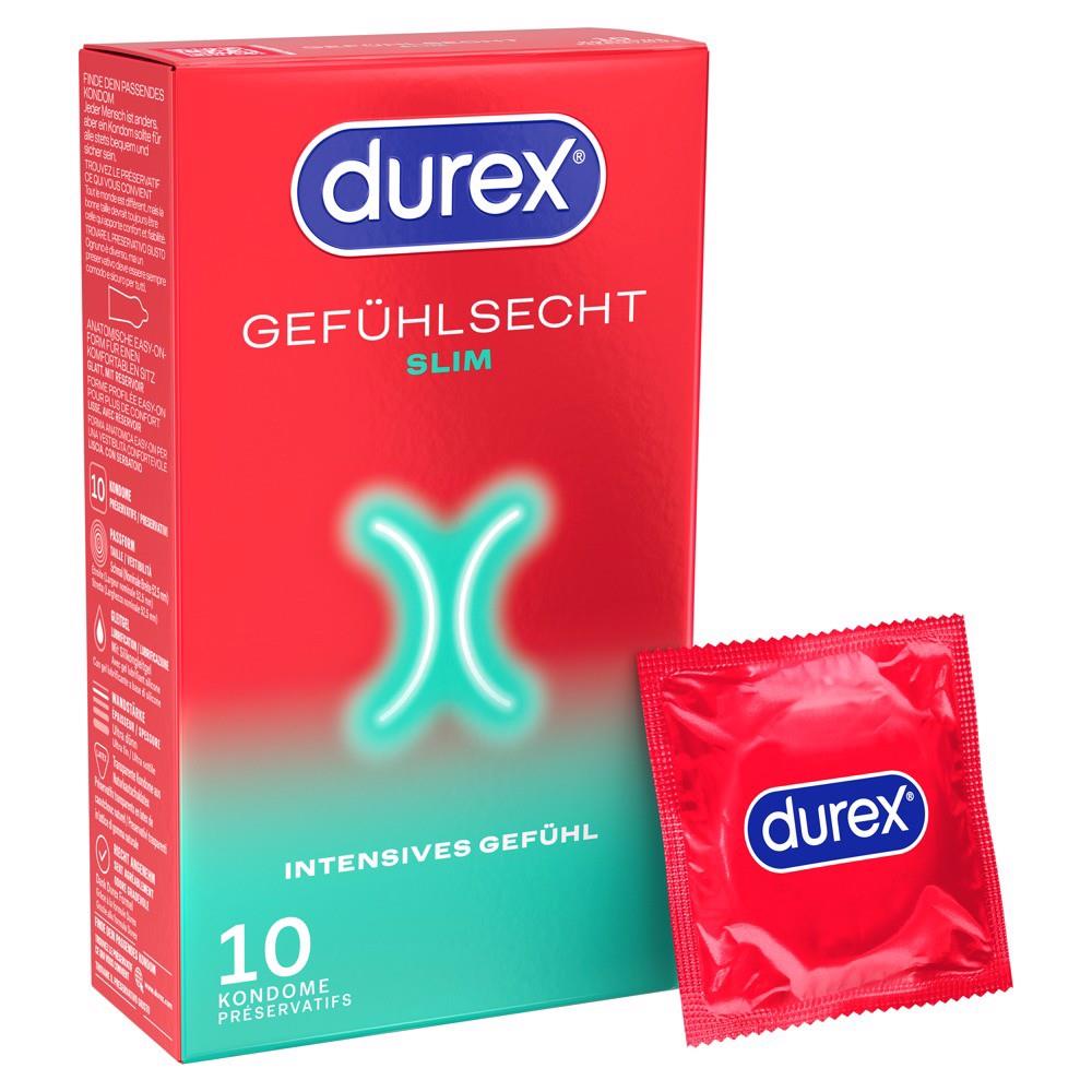 Durex Gefühlsecht Slim X 10