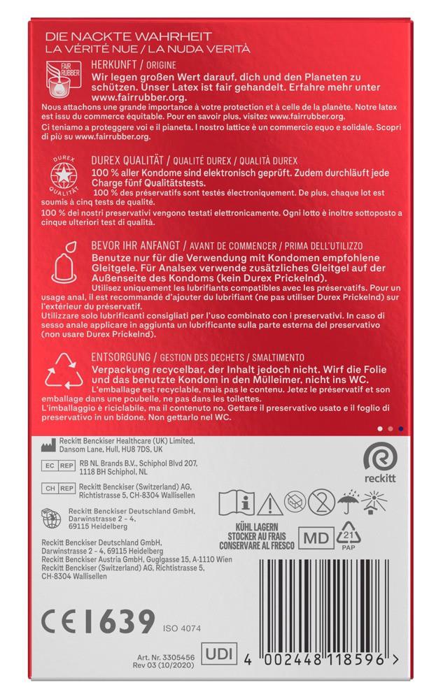 Durex Gefühlsecht Slim X 10