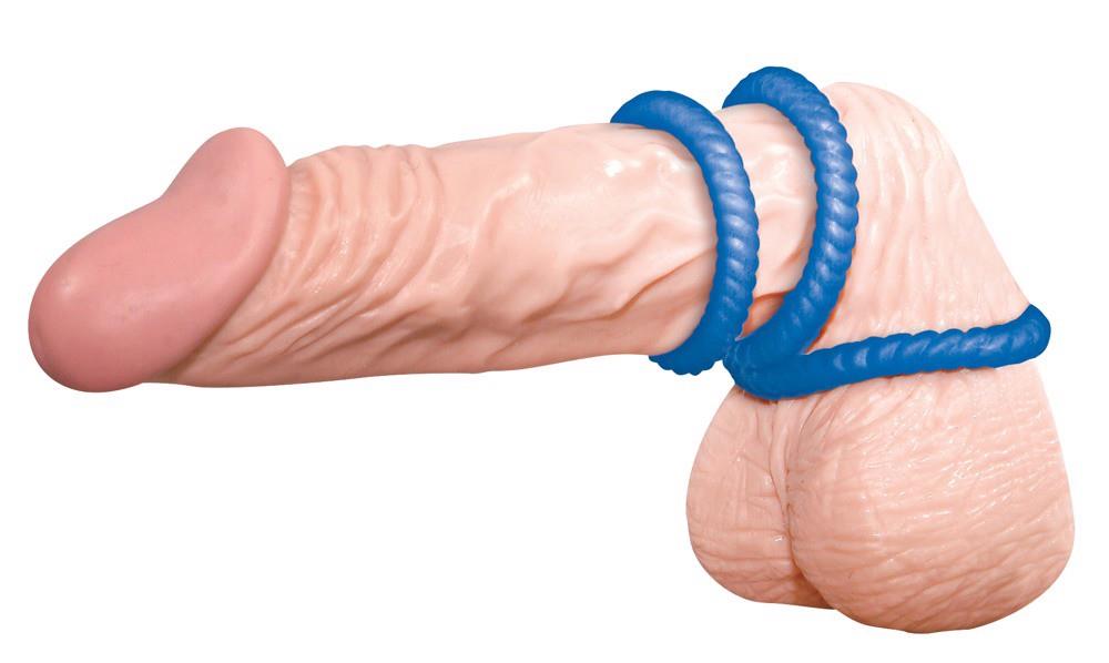 Lust 3 Cock Rings Blue