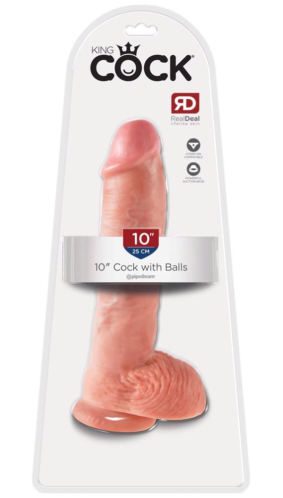 Dildo King Cock Balls 10inch 26.7cm