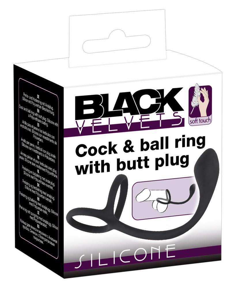 Zatyczka analna z pierścieniem Cock plus Ball ring
