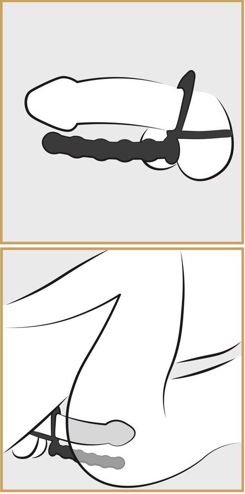 Black Velvets Cock & Ball Ring