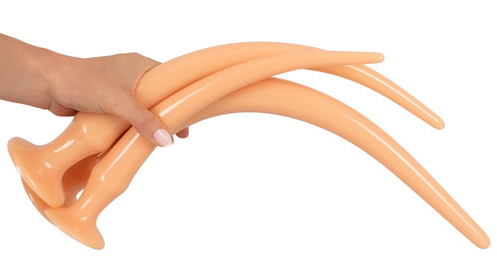Super Long Butt Plug Set Flesh