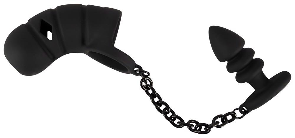 Black Velvets Cock Cage With A