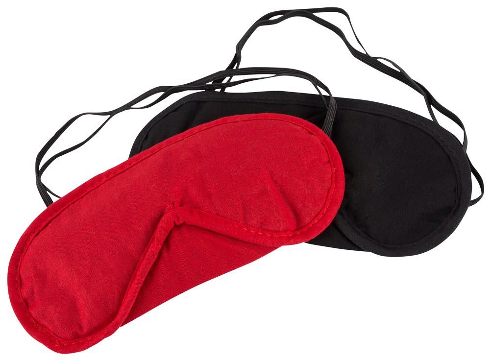 Blindfold Set Pack Of 2 Red/Bl