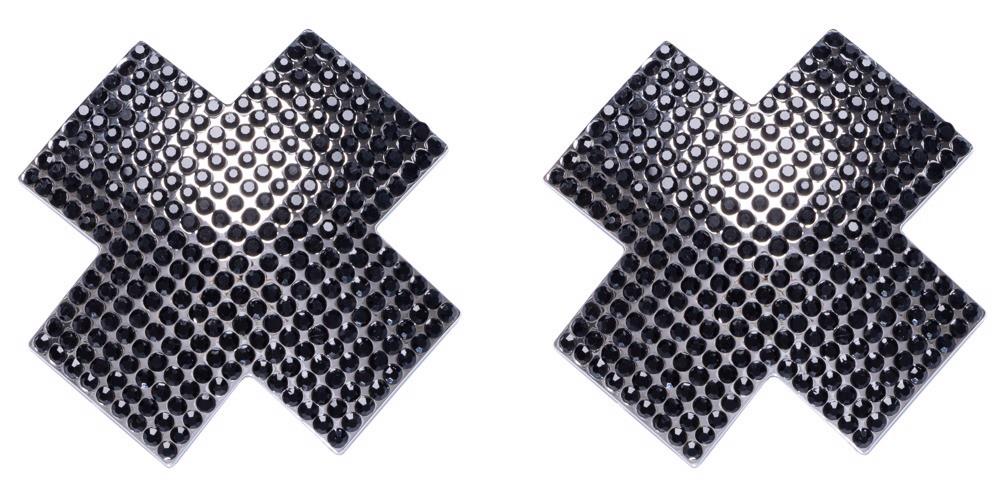 Nipple Jewellery Cross Black