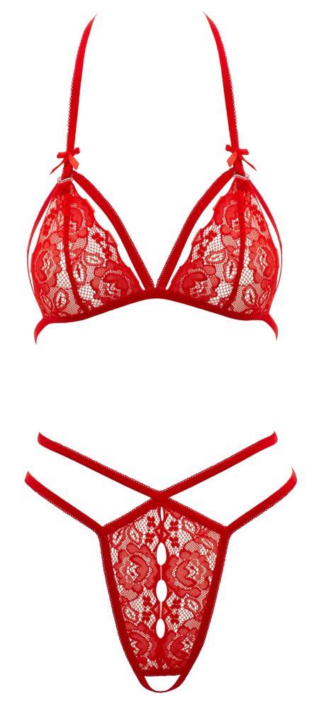 Lace Set Red L