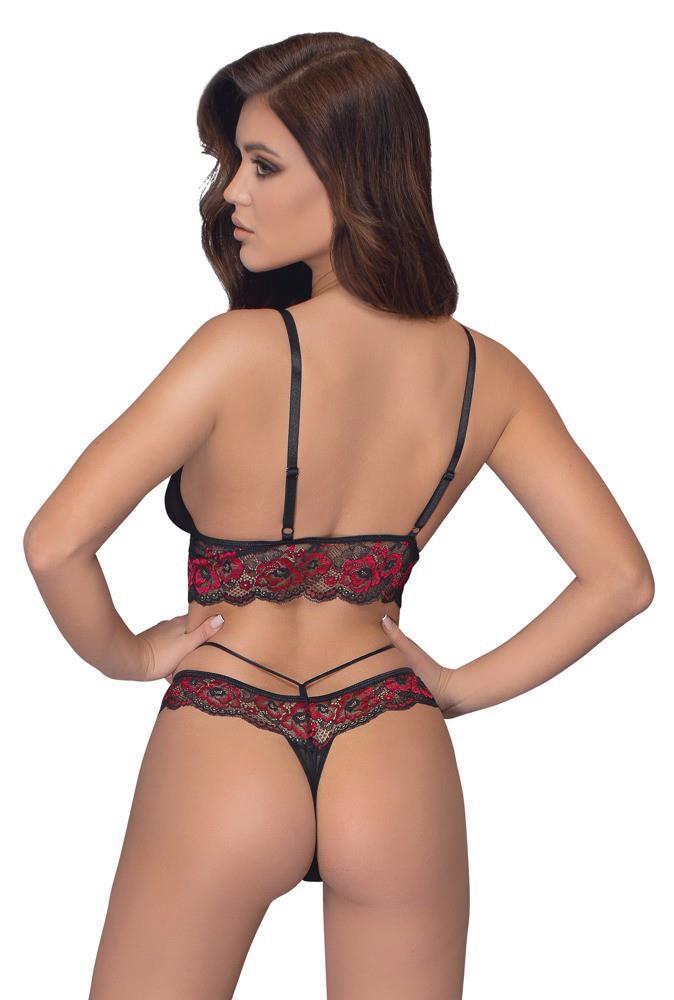 Bra Set Black/Red L