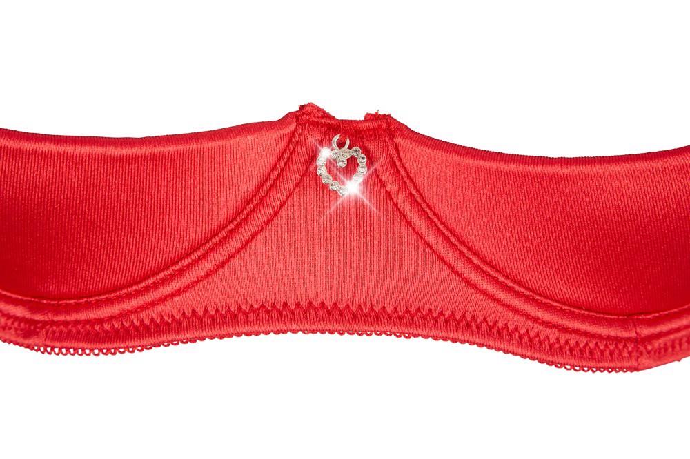 Shelf Bra Set Red 85B/L