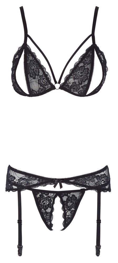 Lace Suspender Set M