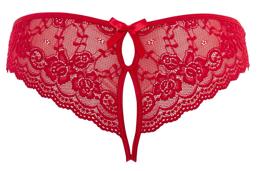 Lace Briefs Crotchless M