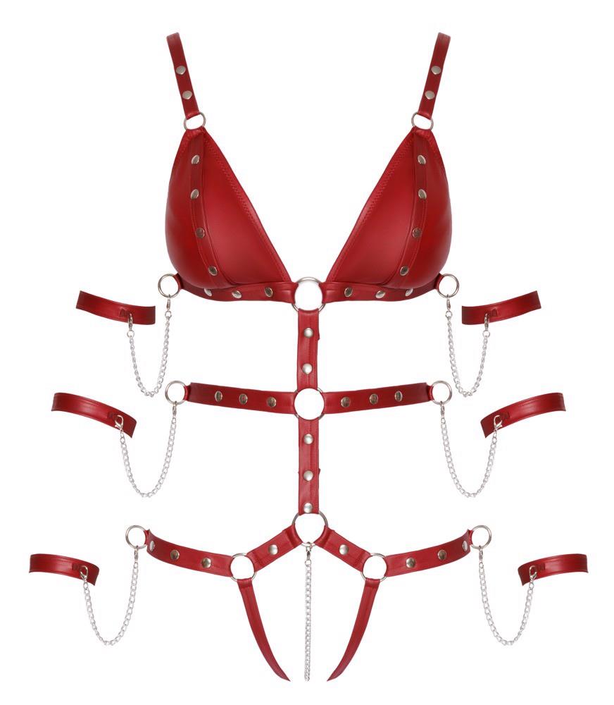 Bad Kitty Strap Body Red L