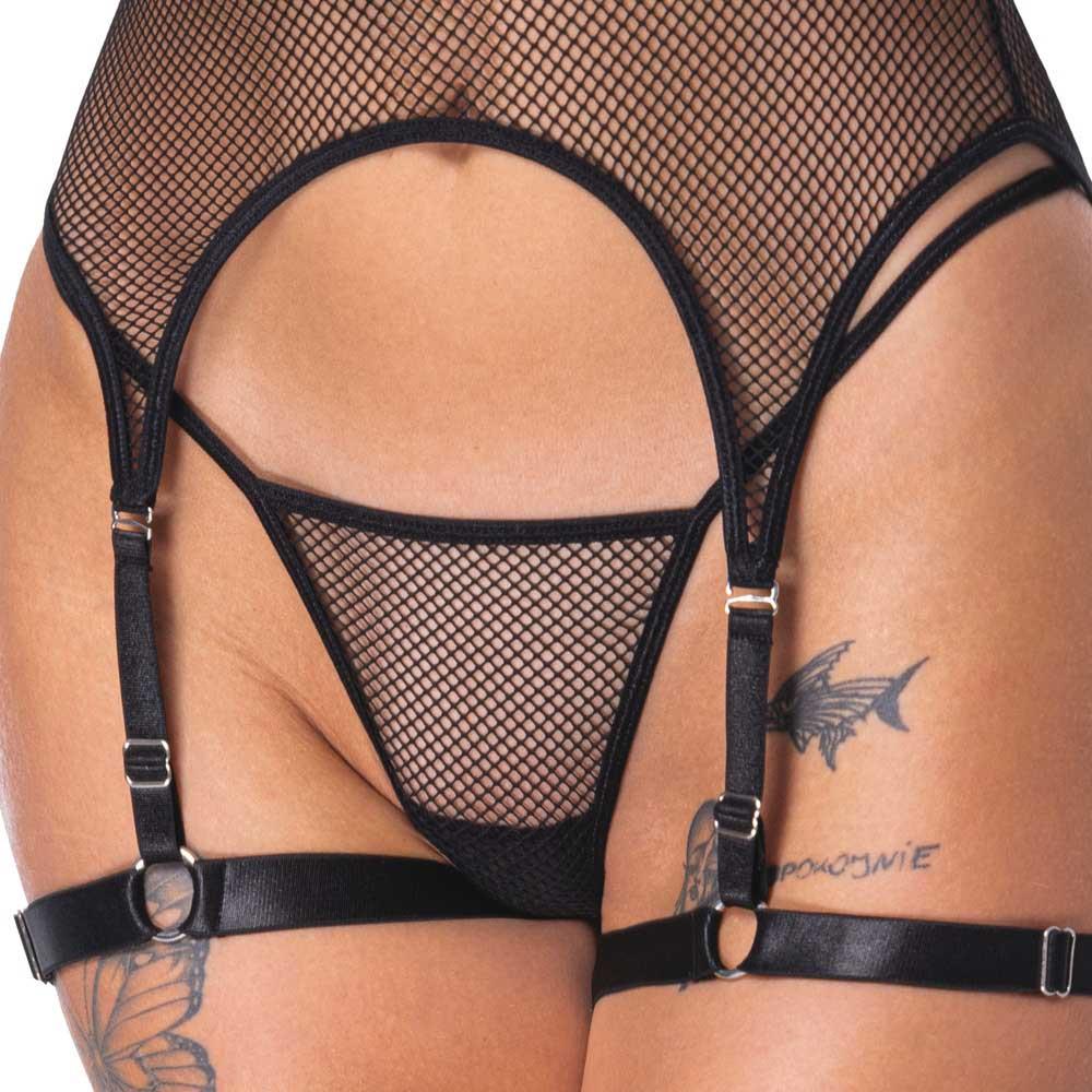 The Extravagant Black Net Set L