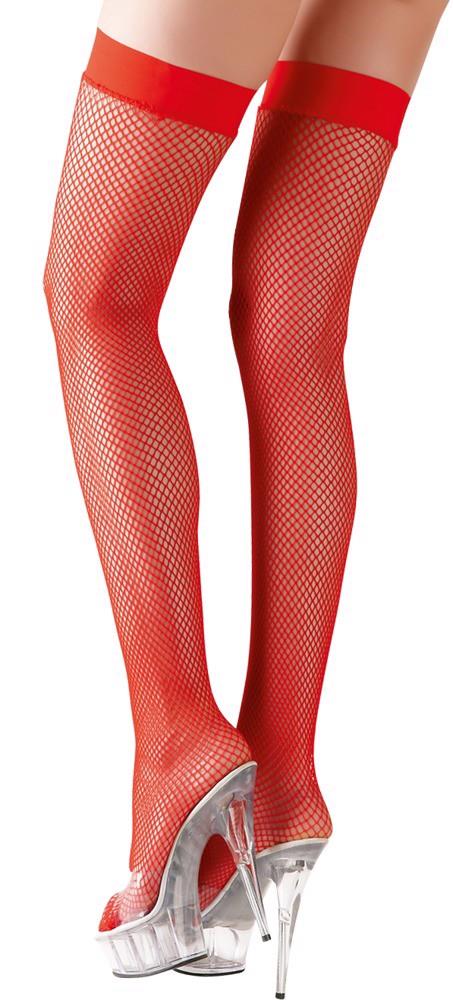 Hold-Up Stockings Red M