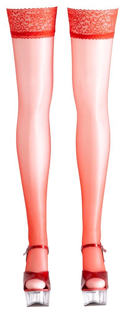 Hold-Up Stockings Red 4