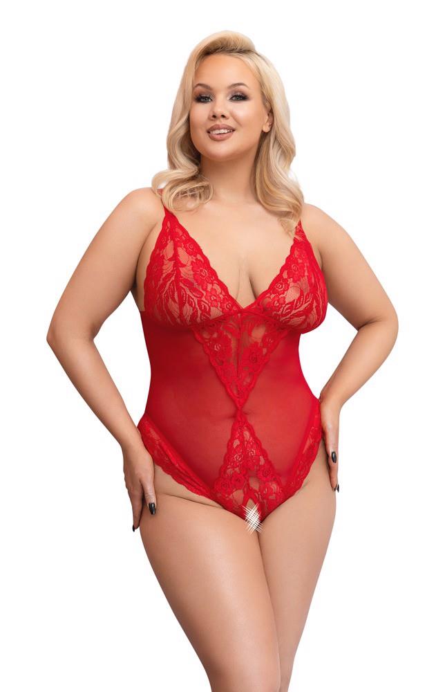Crotchless Body Red Xl