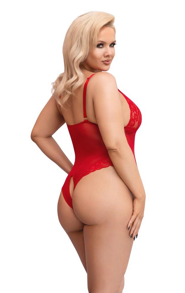 Crotchless Body Red 4Xl