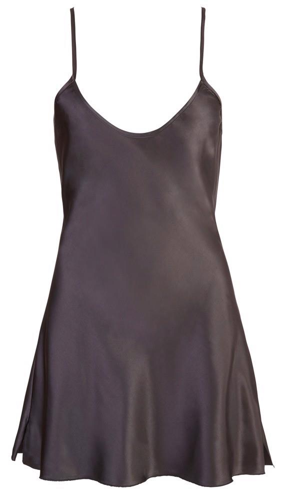 Satin Chemise Black Xl