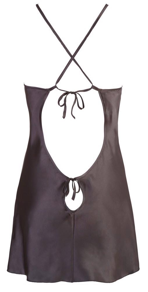 Satin Chemise Black Xl