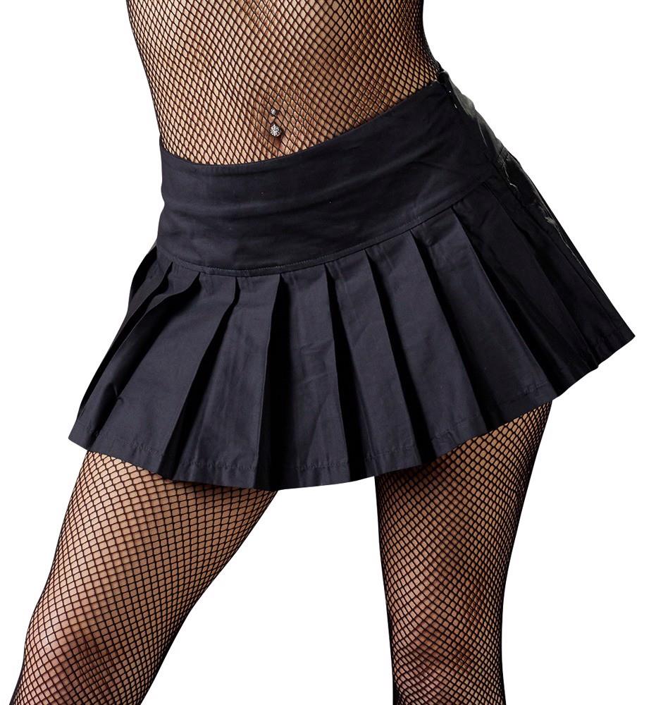 Pleated Mini Skirt L