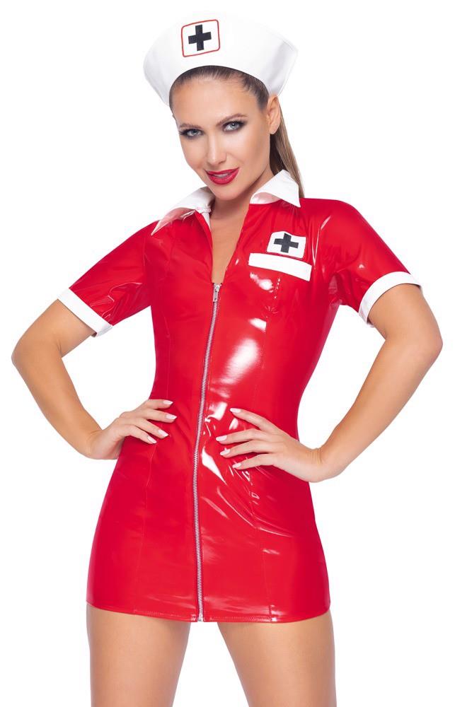 Vinyl Nurse Red M