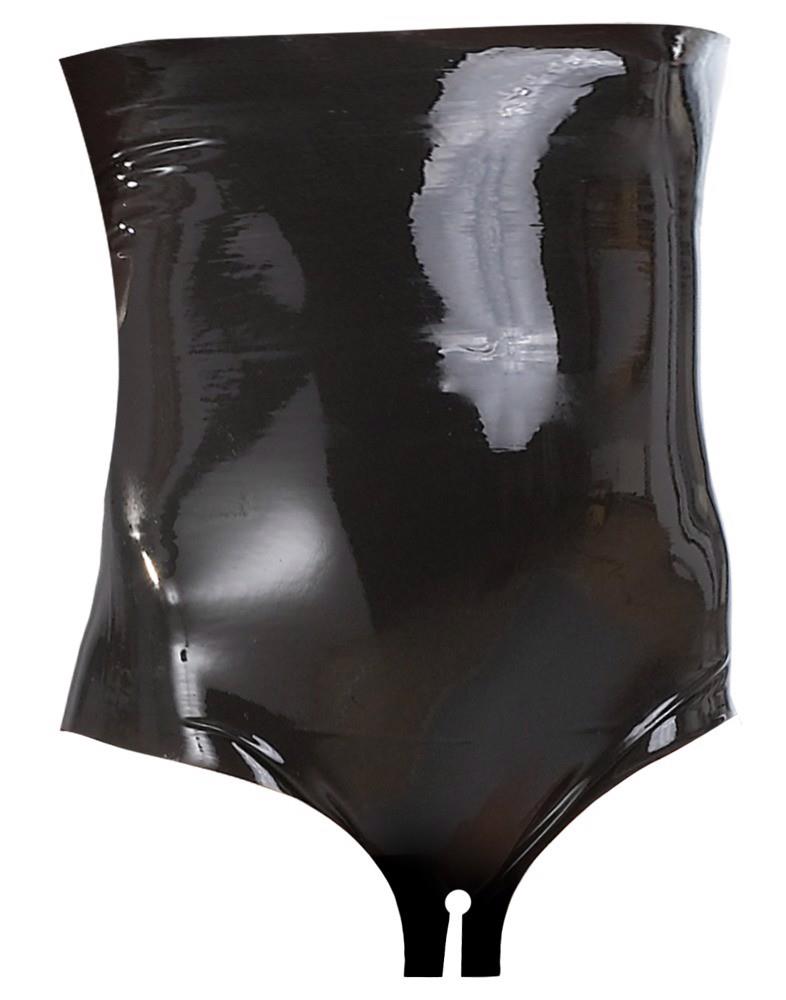 Waist-High Latex Briefs S